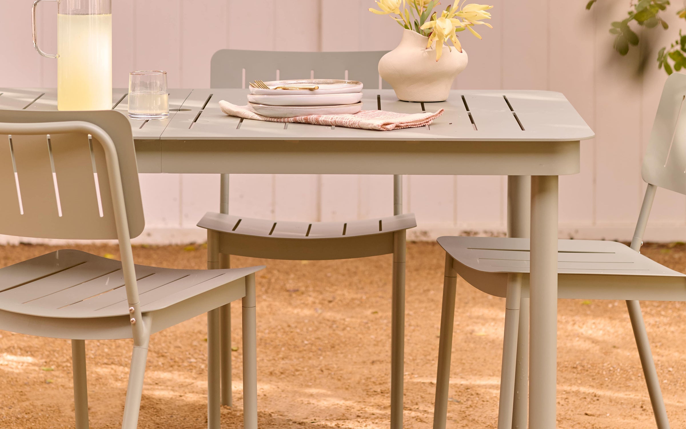 Relay Outdoor Dining Table & Chairs Set