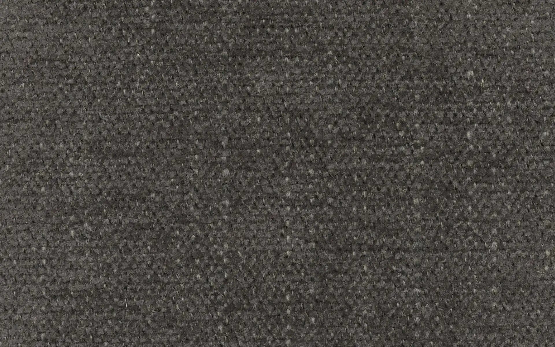 Close-up of dark gray woven fabric texture with a slightly rough, looped surface pattern.