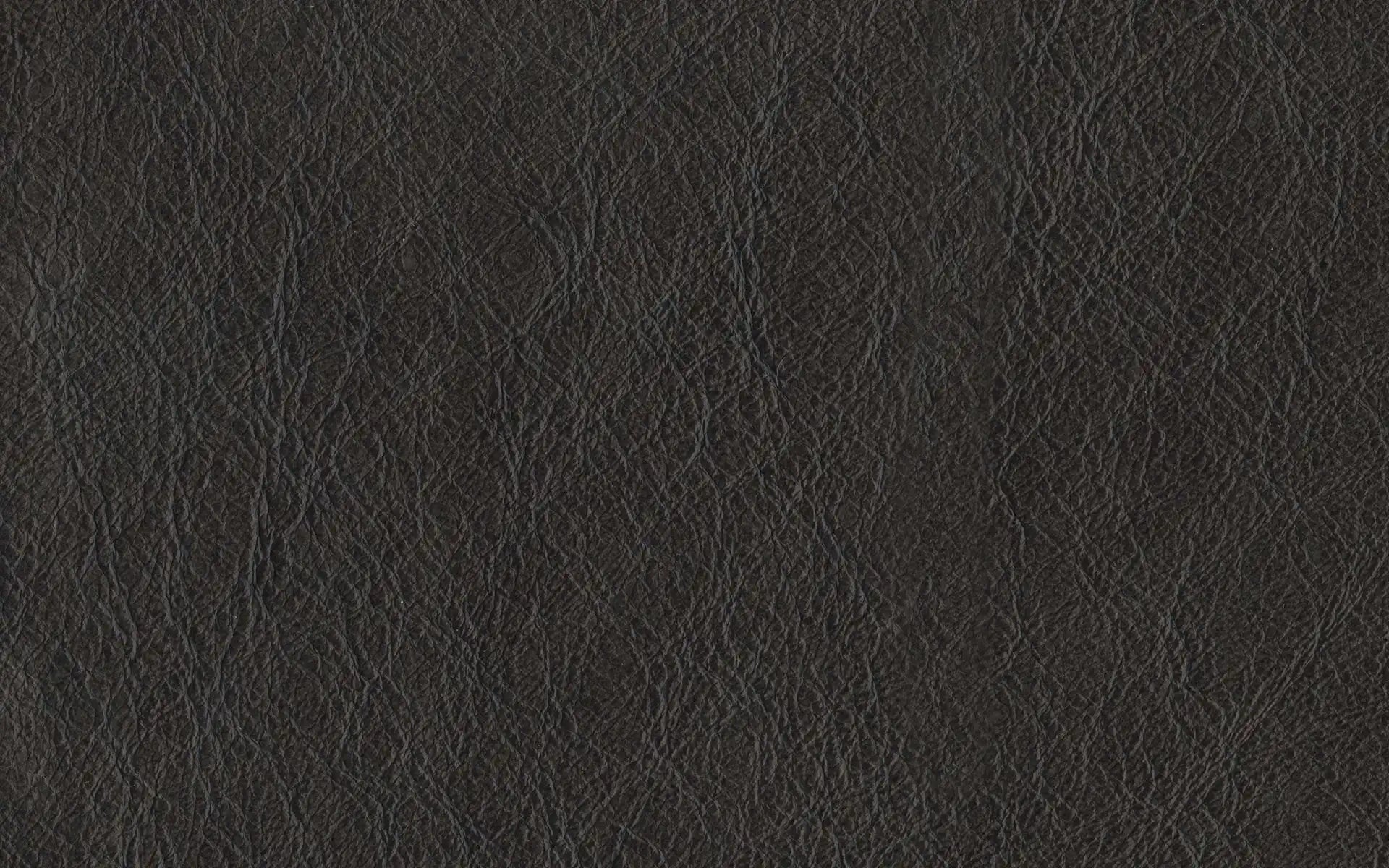 Close-up of black textured leather material with natural wrinkles and grain pattern for upholstery or fashion use.