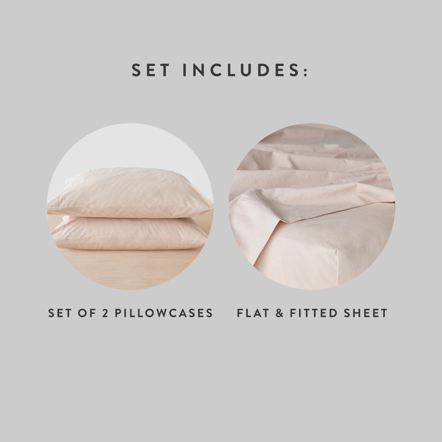 Stonewashed Organic Cotton Percale Sheet Set
