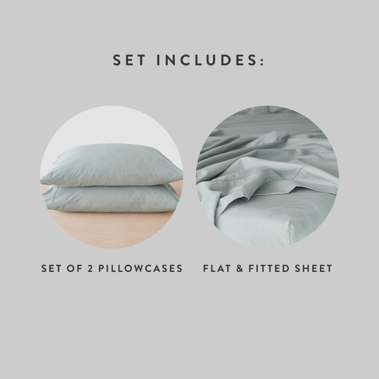 Stonewashed Organic Cotton Percale Sheet Set