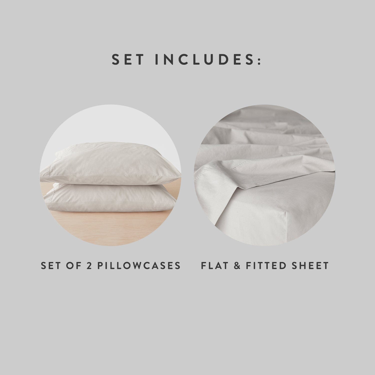 Stonewashed Organic Cotton Percale Sheet Set