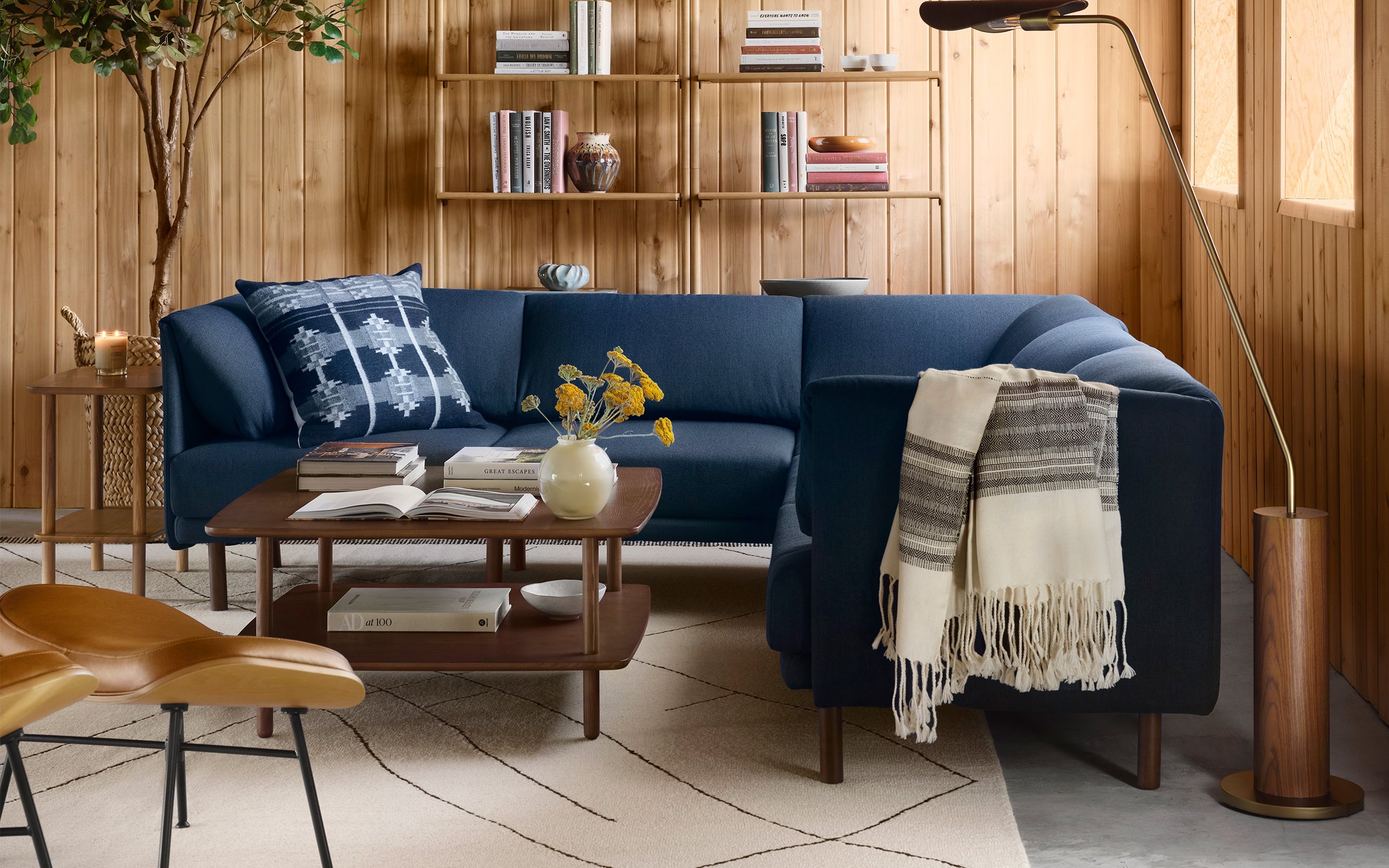 Range 4-Piece Open Sectional Double Lounger